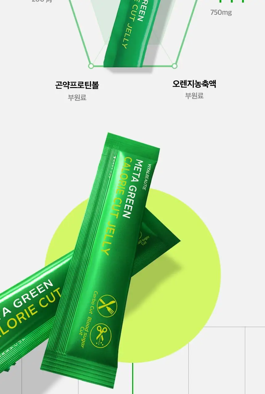[혈당케어] 바이탈뷰티 메타그린 칼로리컷 젤리 10포 상세페이지 8